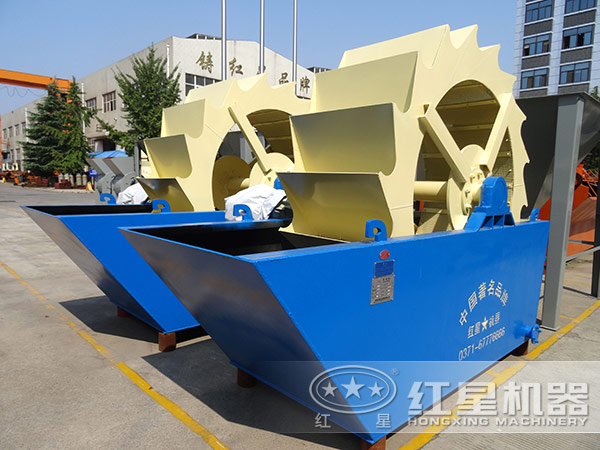 單葉輪式洗砂機，占地小，處理量小