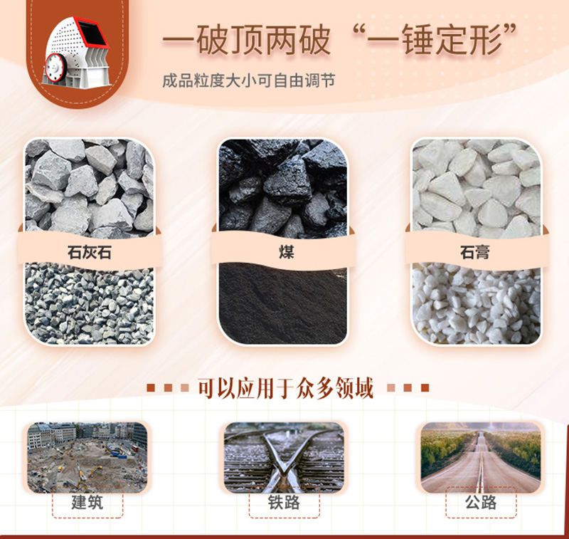 錘破一機(jī)兩用，可自成一條生產(chǎn)線