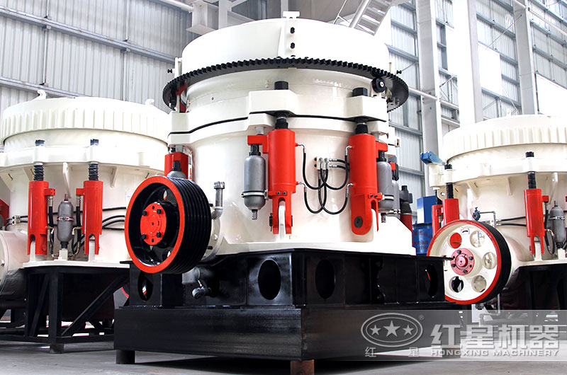 圓錐式破碎機立體結構，占地面積小